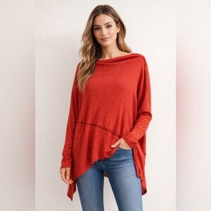 FP We the Free Londontown Strawberry Pink Thermal Long‎ Sleeve T-Shirt Sz. XS